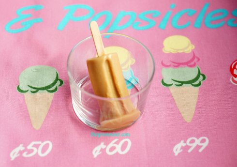 Παγωτινια καραμελα γαλακτος - butterscotch popsicles
